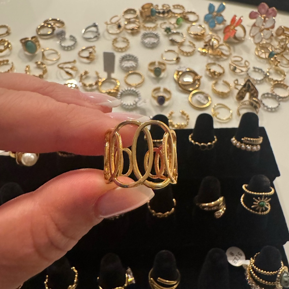 Elegant Gold Ring 18 k plated gold
